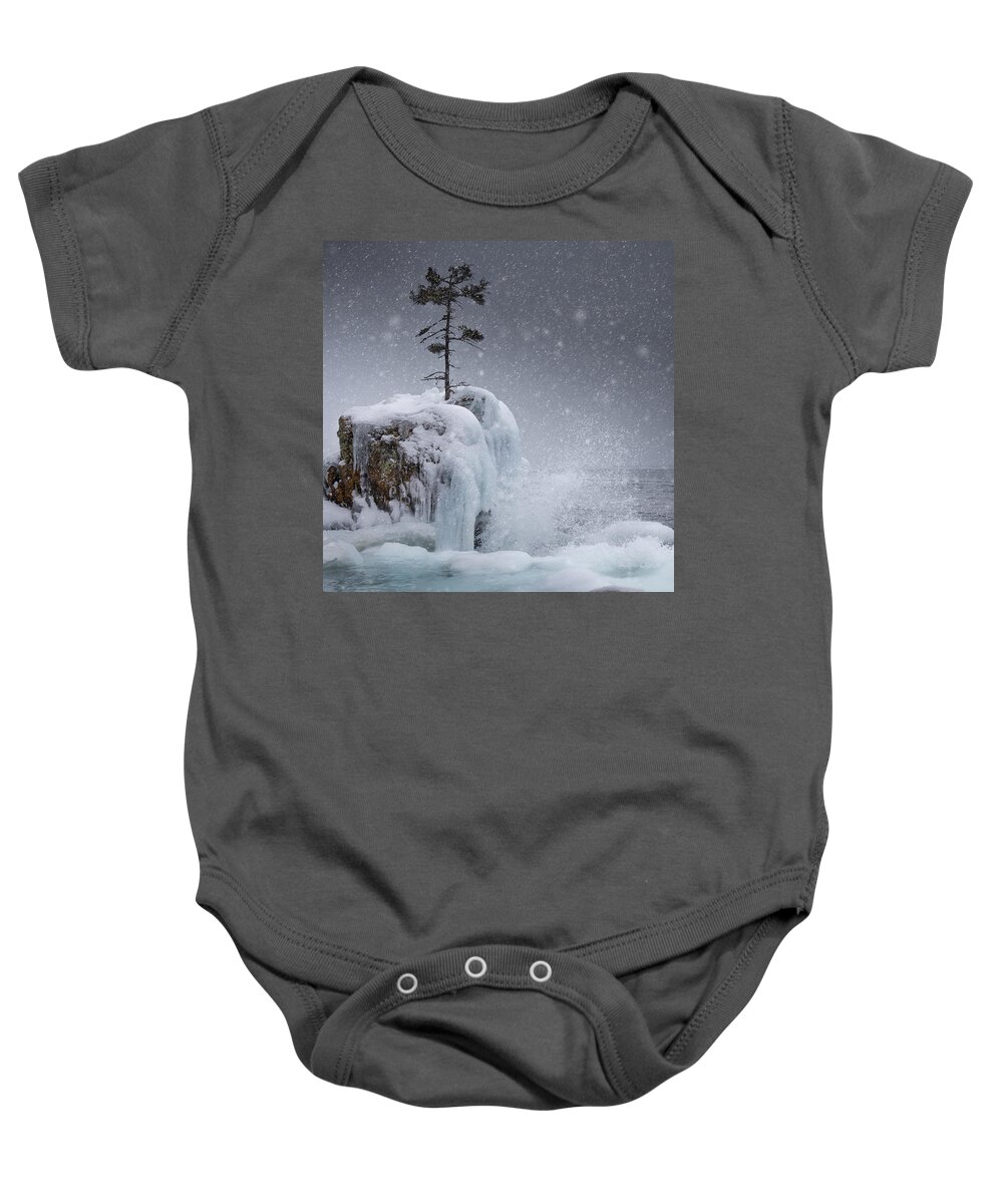 Bay Baby Onesie featuring the photograph The Tee Harbour Rock by Jakub Sisak