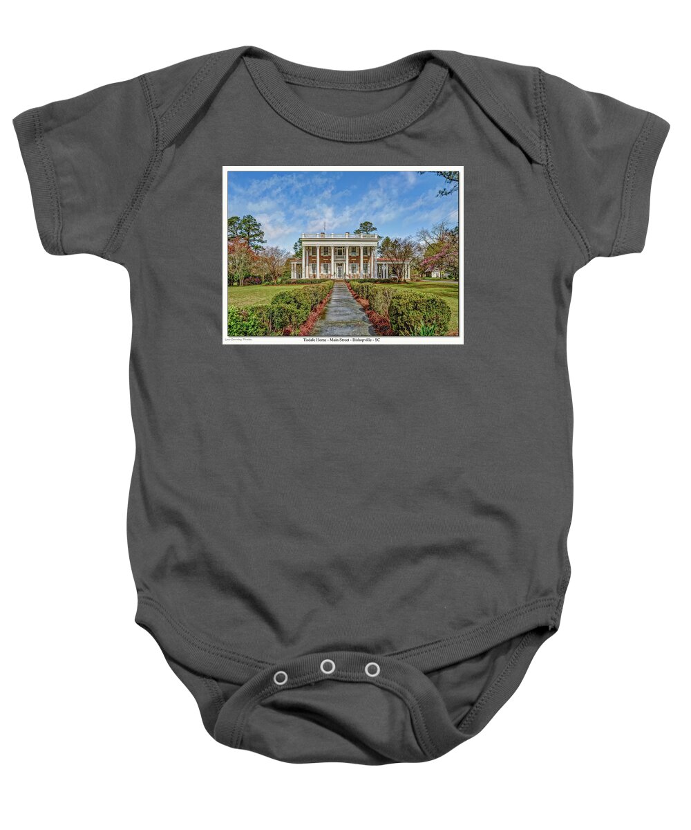 Bishopville Manor Baby Onesie featuring the photograph The Tisdale Manor by Mike Covington