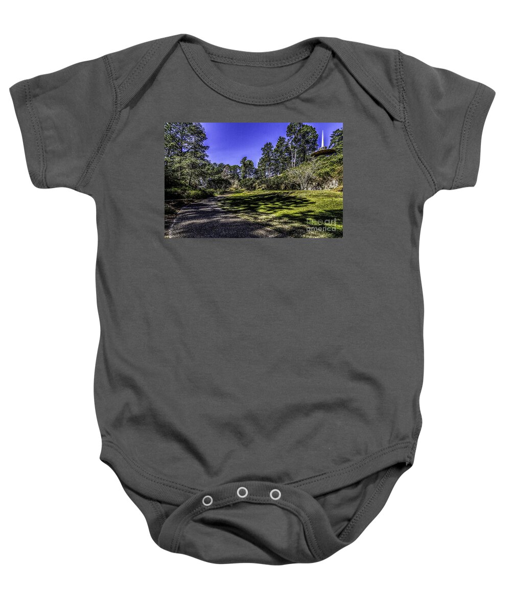 Parks Baby Onesie featuring the photograph The Tower  by Ken Frischkorn