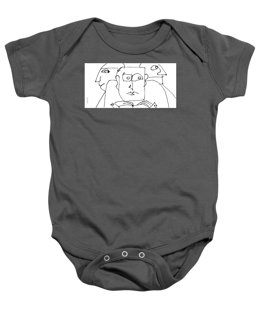  Baby Onesie featuring the digital art The Waiting Room by Doug Duffey