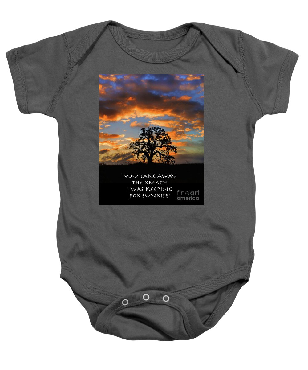 Oak Baby Onesie featuring the photograph Thinking Of You by Don Schimmel