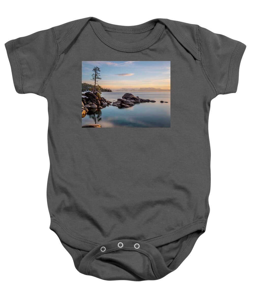 Lake Baby Onesie featuring the photograph Thunderbird View by Martin Gollery