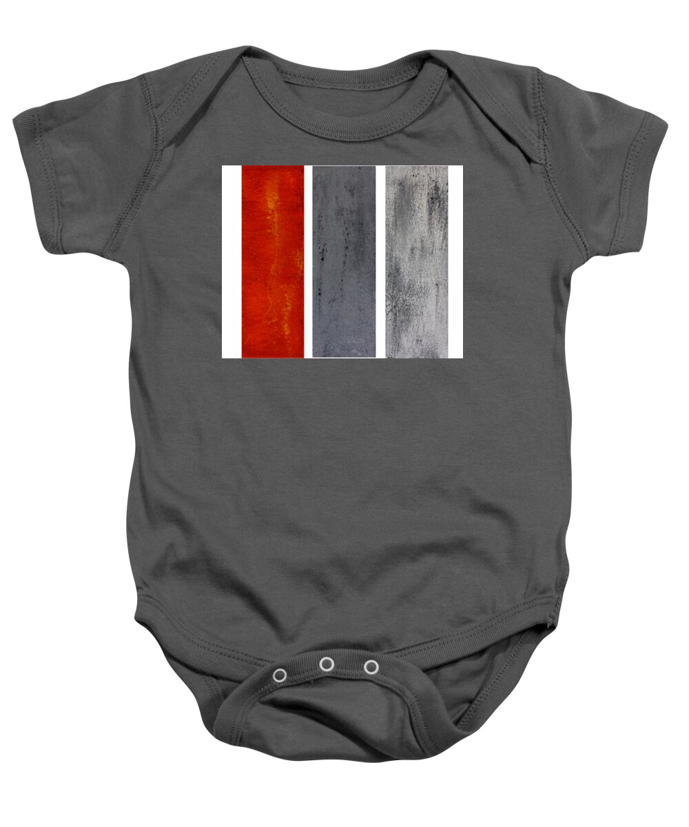Ornage Baby Onesie featuring the painting Thunderbolt by Preethi Mathialagan