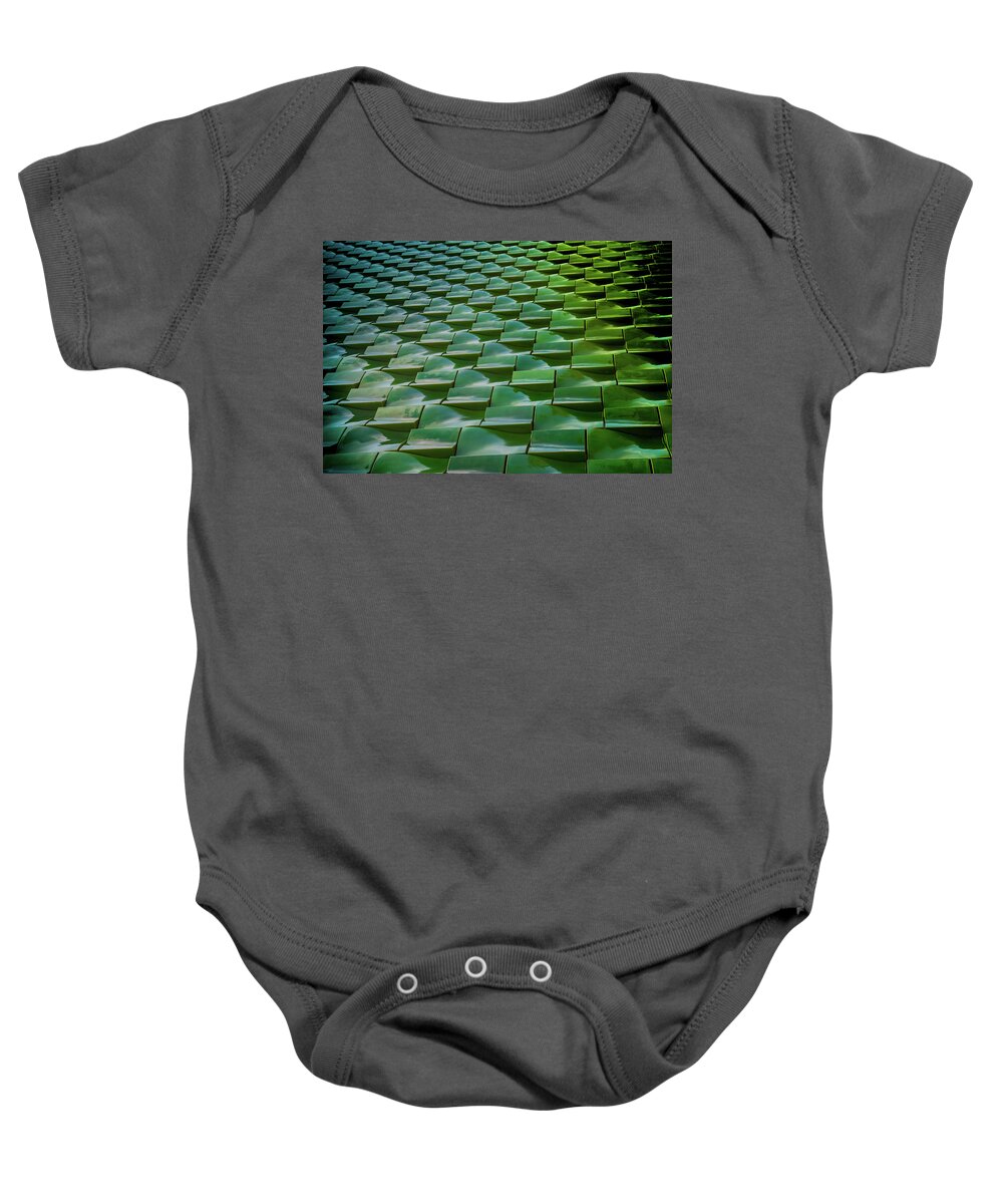 Tile Baby Onesie featuring the photograph Tile by Richard Goldman