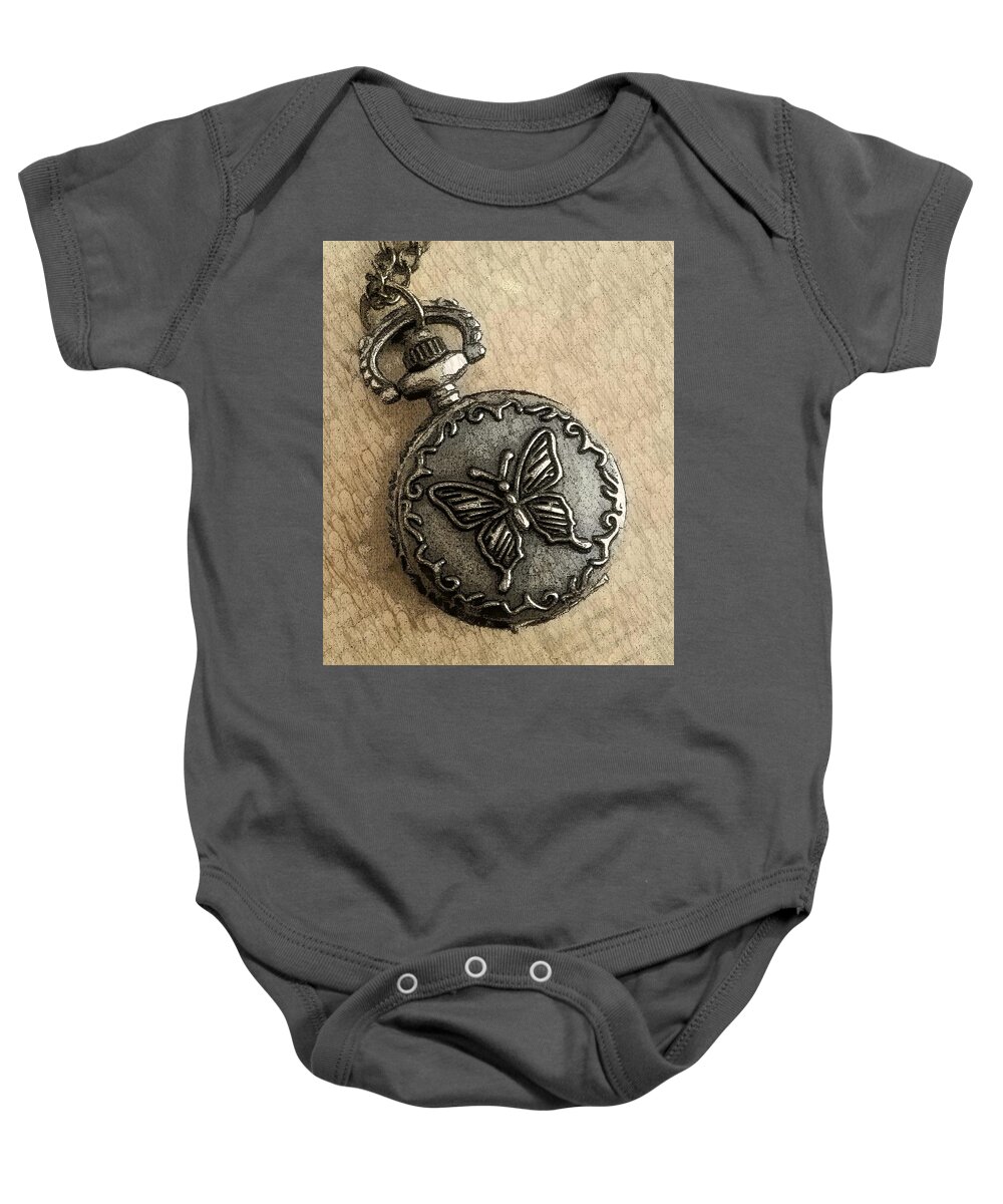 Butterfly Baby Onesie featuring the photograph Timeless by April Wietrecki Green