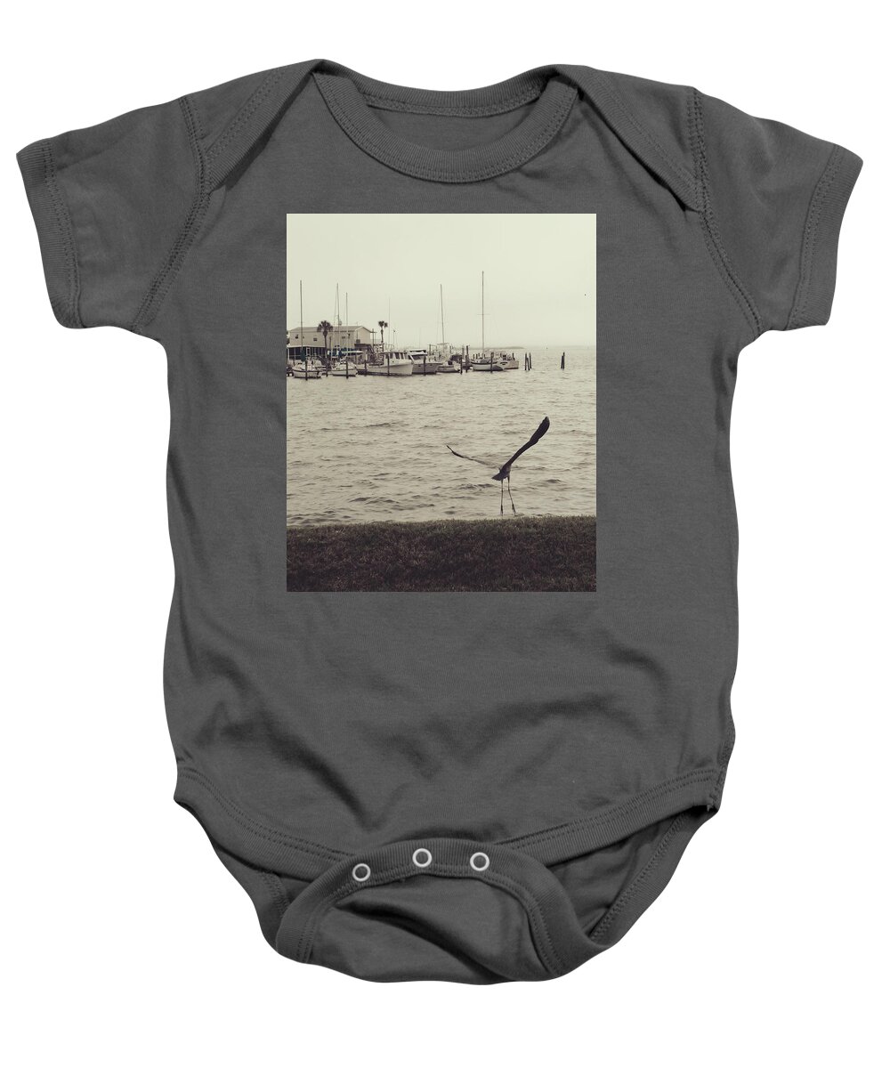 Mighty Sight Studio Baby Onesie featuring the photograph Tippy Toes by Steve Sperry