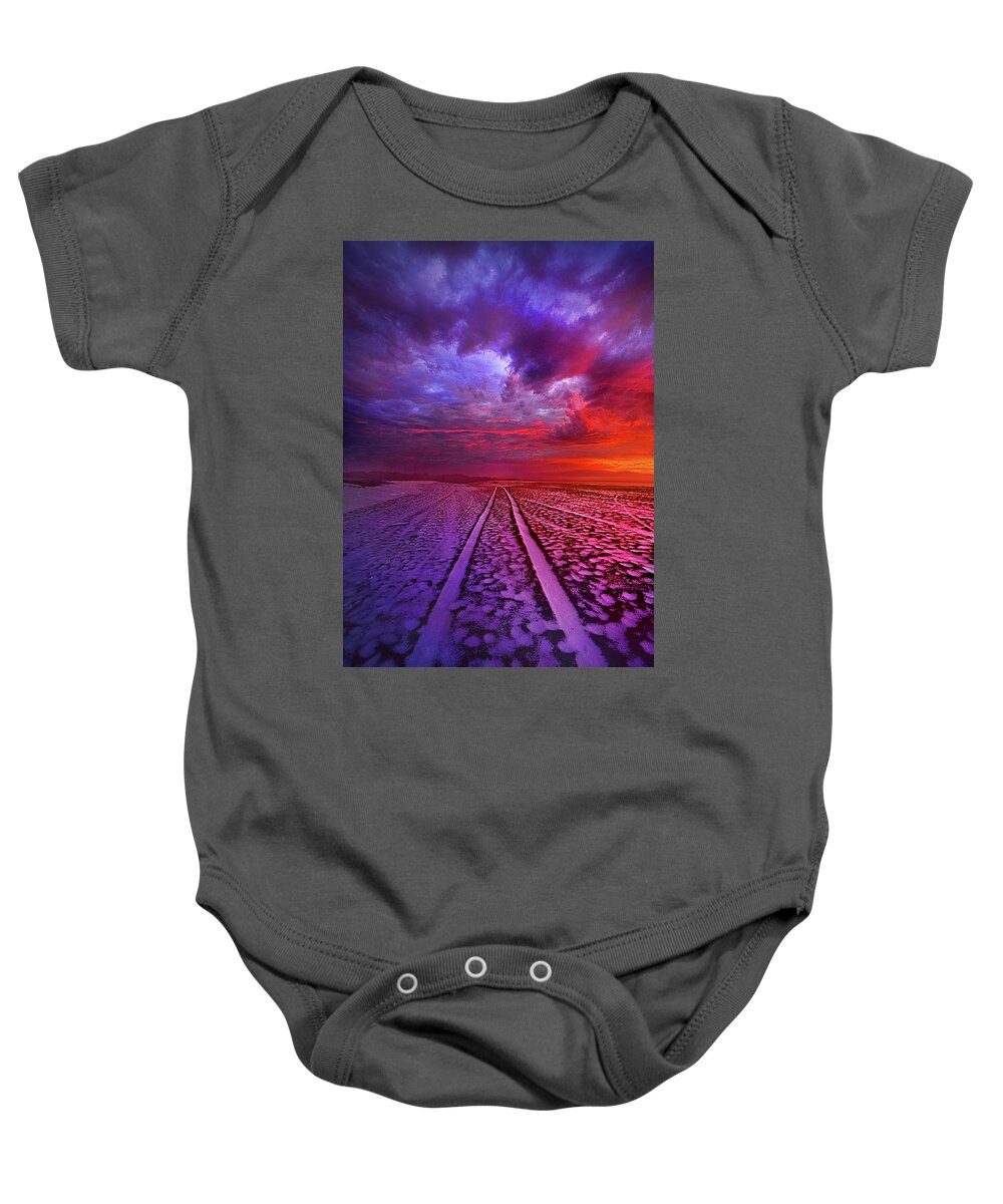 Clouds Baby Onesie featuring the photograph To All Ends Of The World by Phil Koch