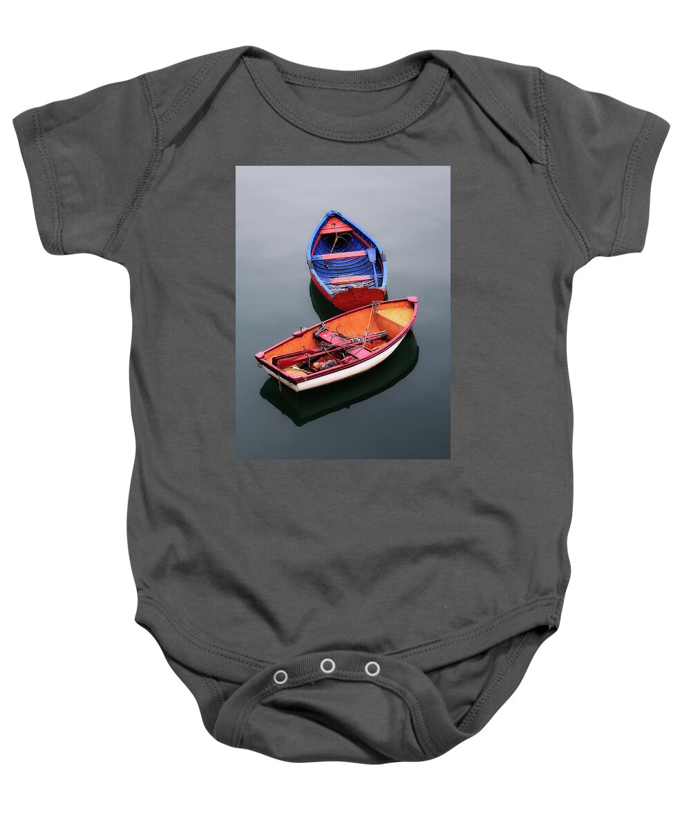 Boats Baby Onesie featuring the photograph Together by Mikel Martinez de Osaba