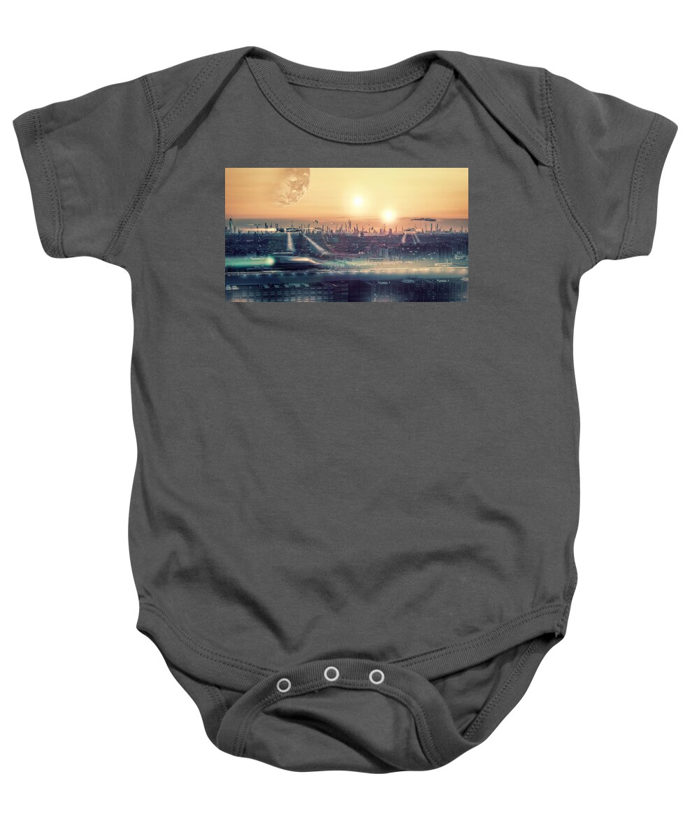 Drawing Baby Onesie featuring the photograph Tokyo 3017 by Ponte Ryuurui