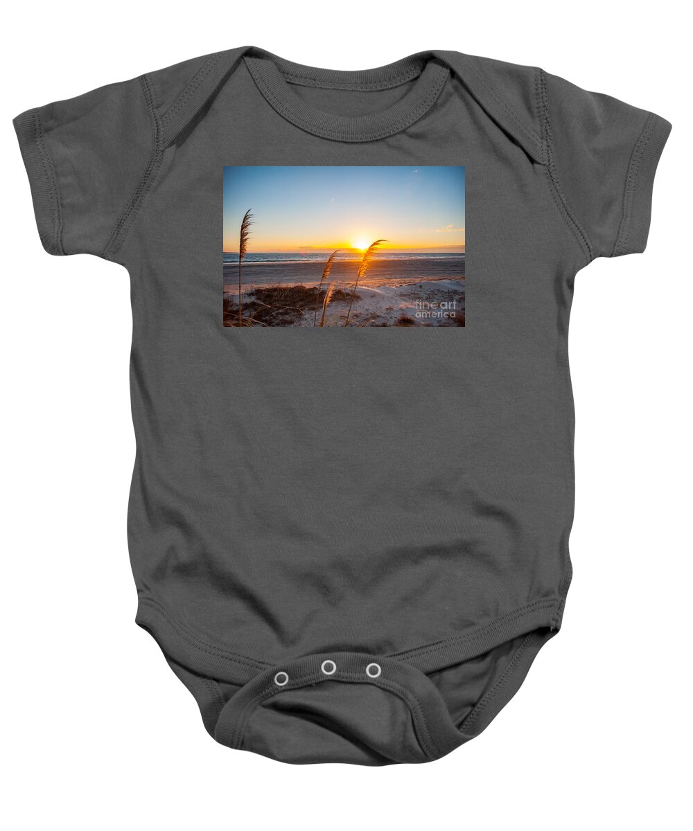 Sunrise Baby Onesie featuring the photograph Outer Banks OBX #3 by Buddy Morrison