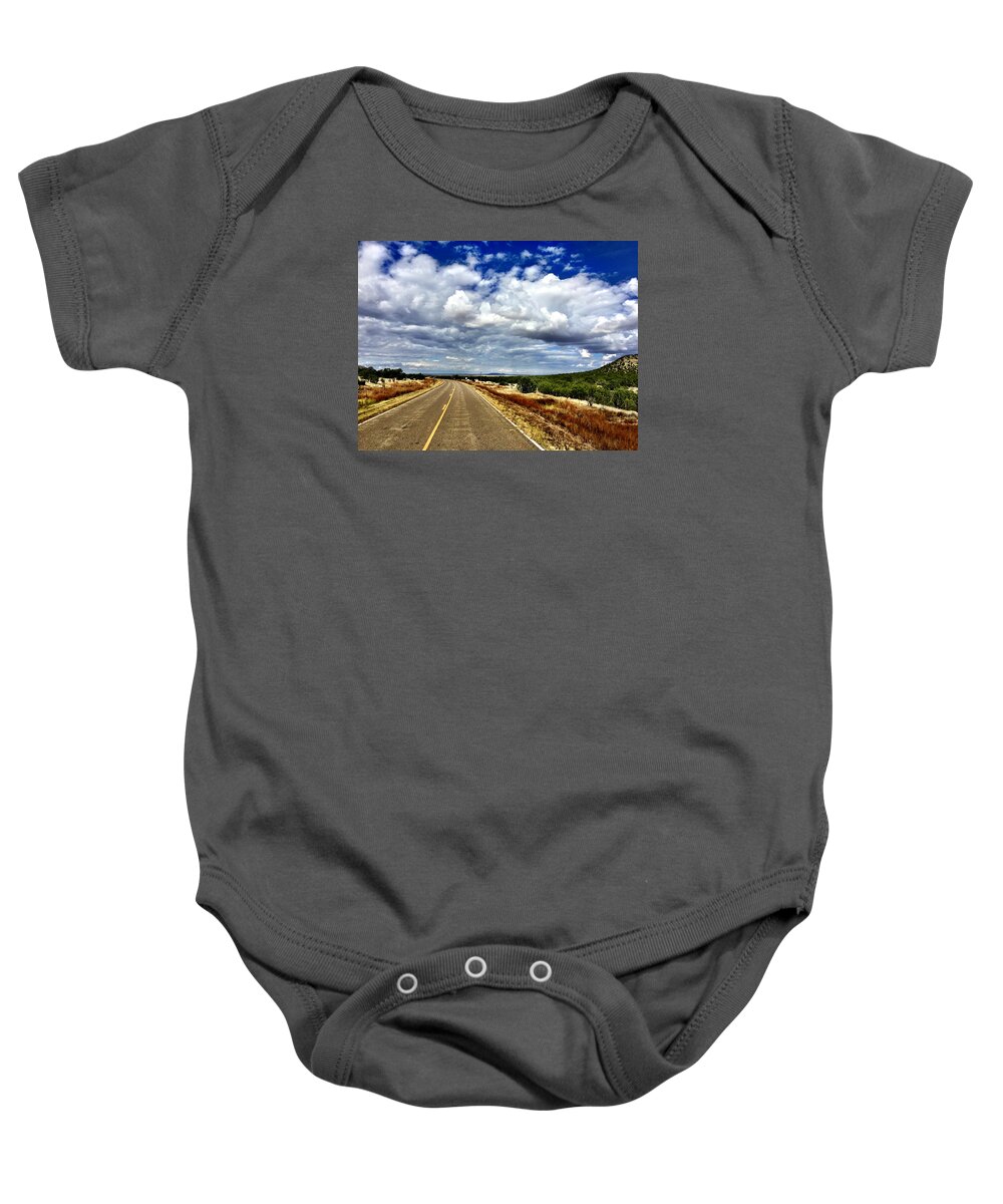 Clouds Baby Onesie featuring the photograph Torrance County Clouds by Brad Hodges