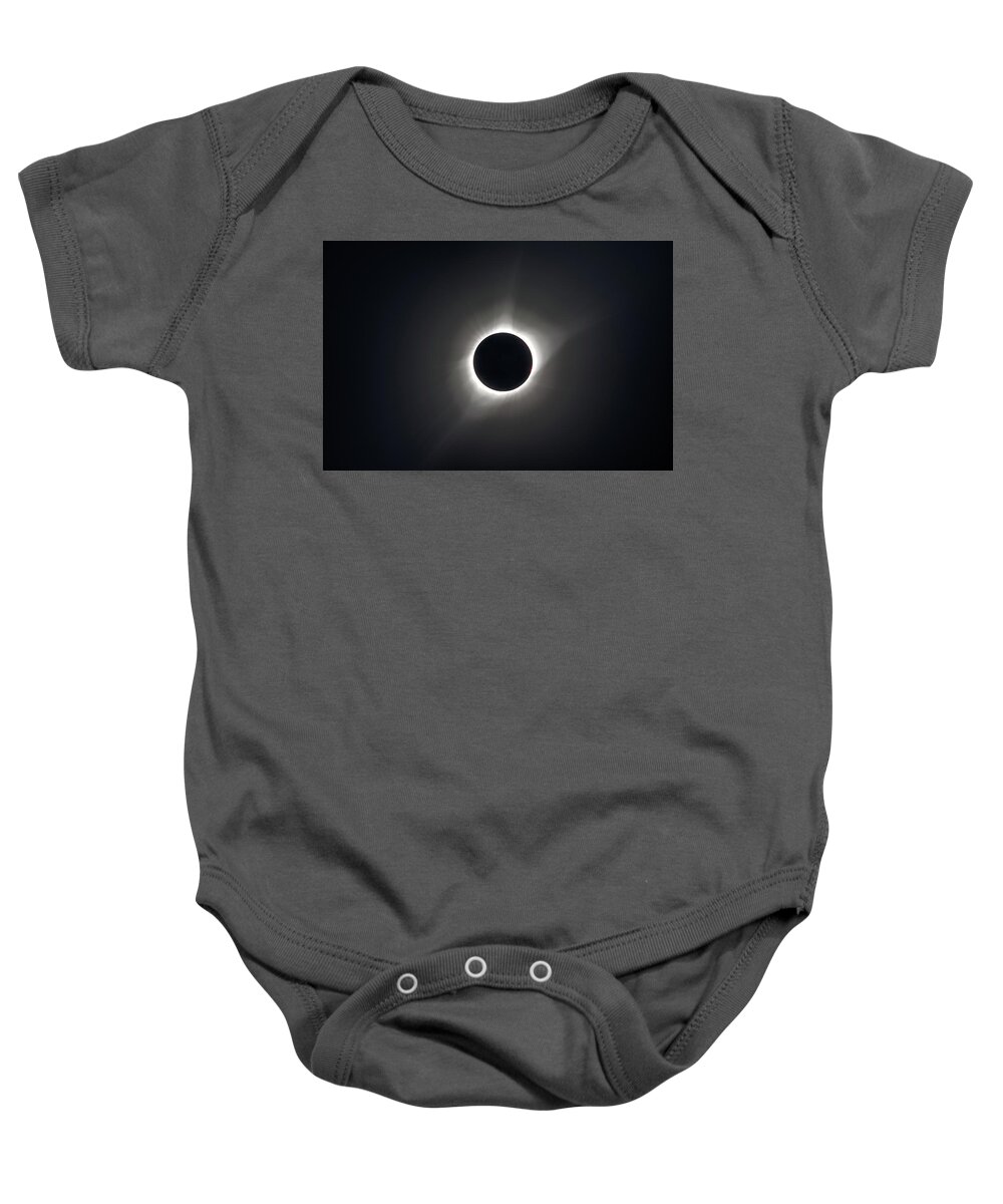 Eclipse Baby Onesie featuring the photograph Total Solar Eclipse Showcases the Sun's Corona by Tony Hake