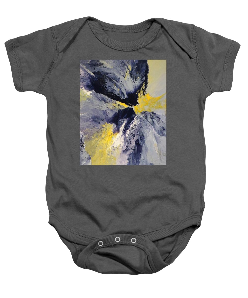 Abstract Baby Onesie featuring the painting Transformation by Soraya Silvestri