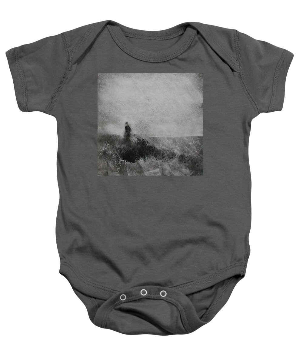 Traveler Baby Onesie featuring the painting Traveller #1 by David Ladmore