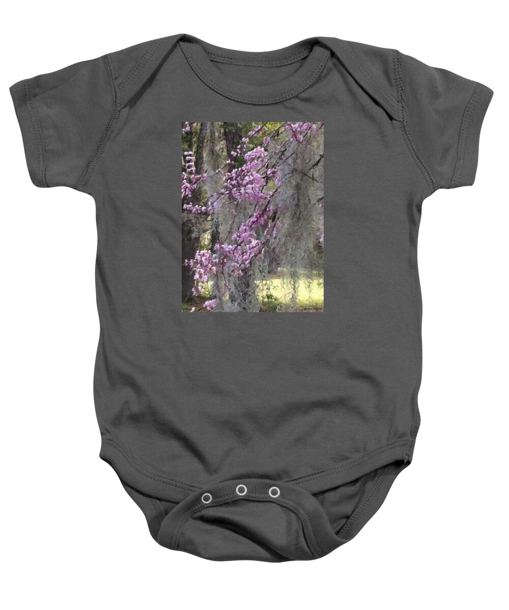 Tree Baby Onesie featuring the painting Tree Beauty by Marian Lonzetta