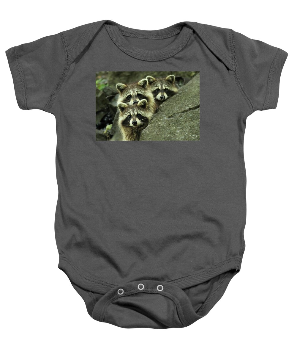 Tres Baby Onesie featuring the photograph Tres Banditos by Mircea Costina Photography