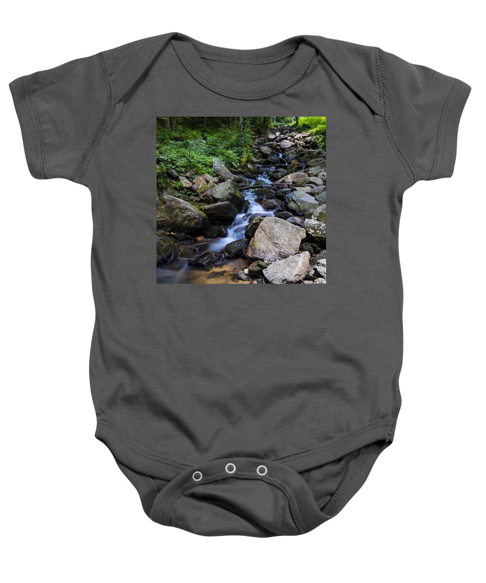 Water Baby Onesie featuring the photograph Trickling Mountain Brook by Sean Allen