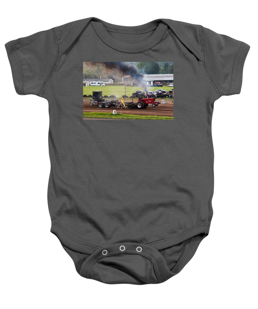 Internatioinal Pulling Tractor Baby Onesie featuring the photograph Turbodacious by Holden The Moment