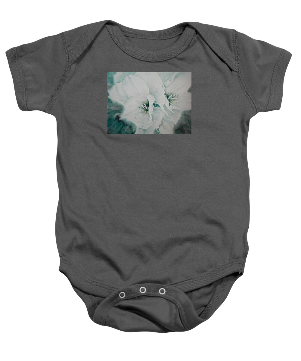 Watercolor Baby Onesie featuring the painting Two of a Kind by Carolyn Rosenberger