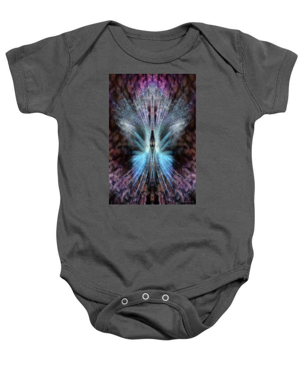 Passion Baby Onesie featuring the digital art Unbridled Passion by WB Johnston
