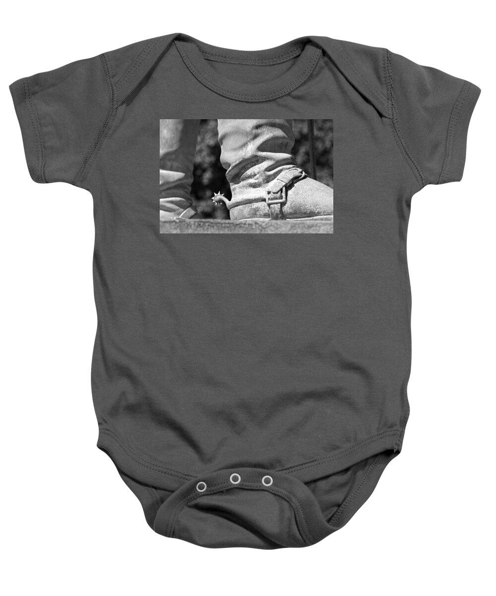 west Point Baby Onesie featuring the photograph Uncle John's Spurs by Dan McManus
