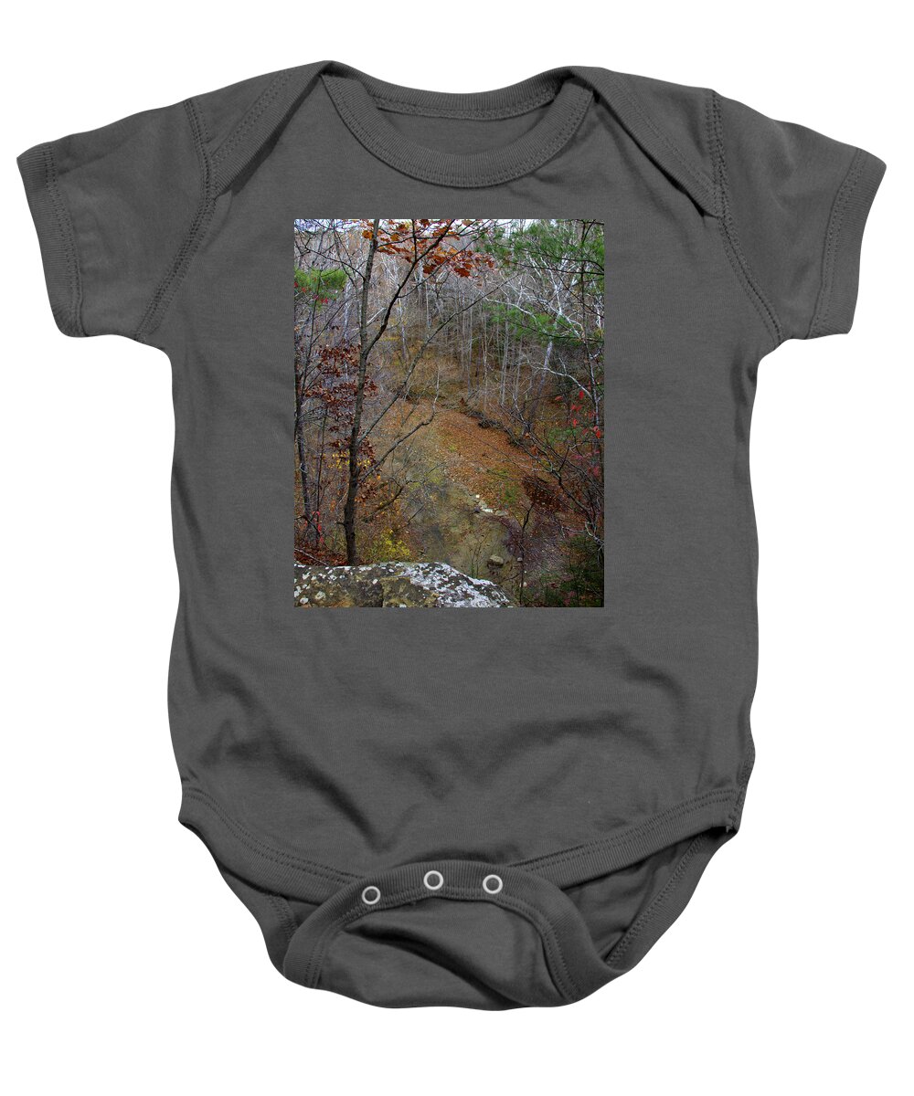 Valley View Baby Onesie featuring the photograph Valley View by Edward Smith