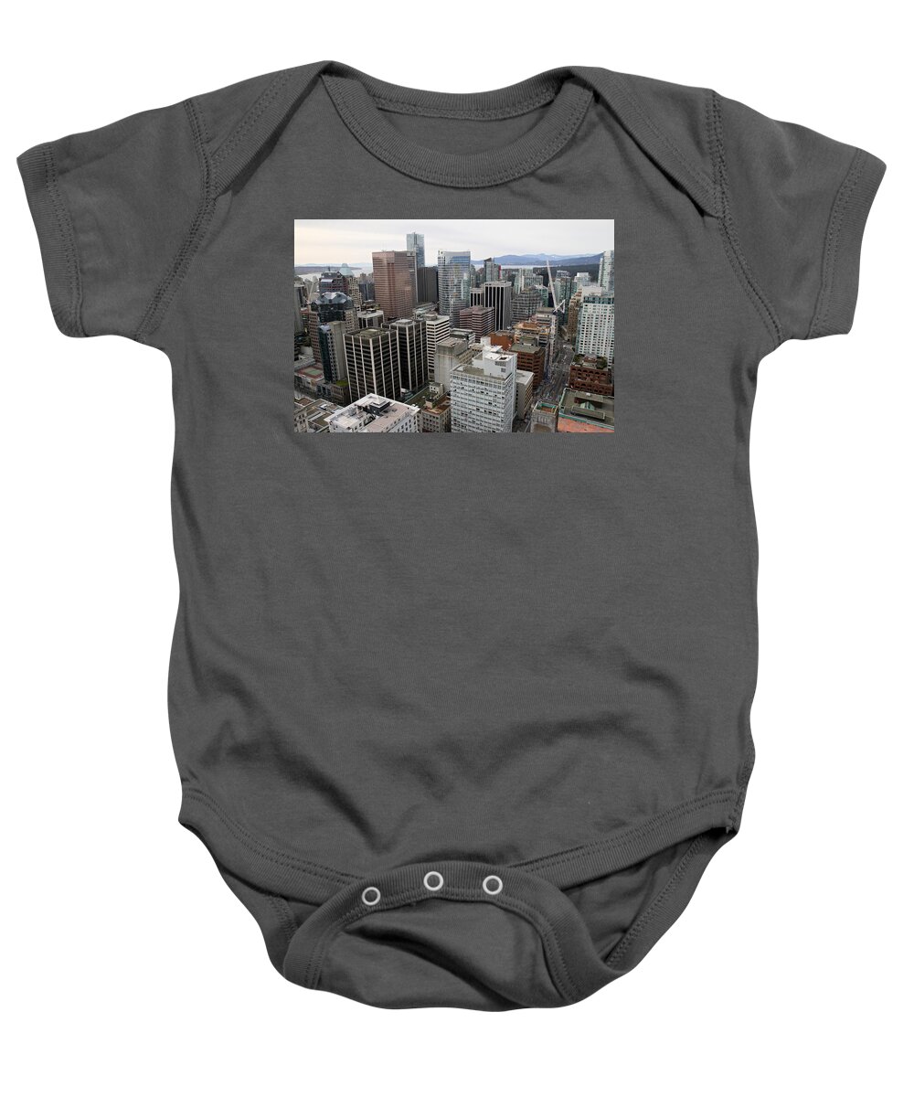 Vancouver Baby Onesie featuring the photograph Vancouver city From the Lookout by Pierre Leclerc Photography