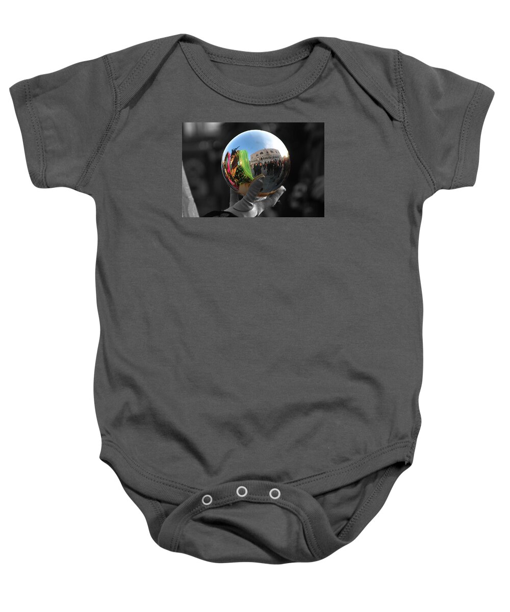 Carnival Baby Onesie featuring the photograph Venice carnival by Effezetaphoto Fz