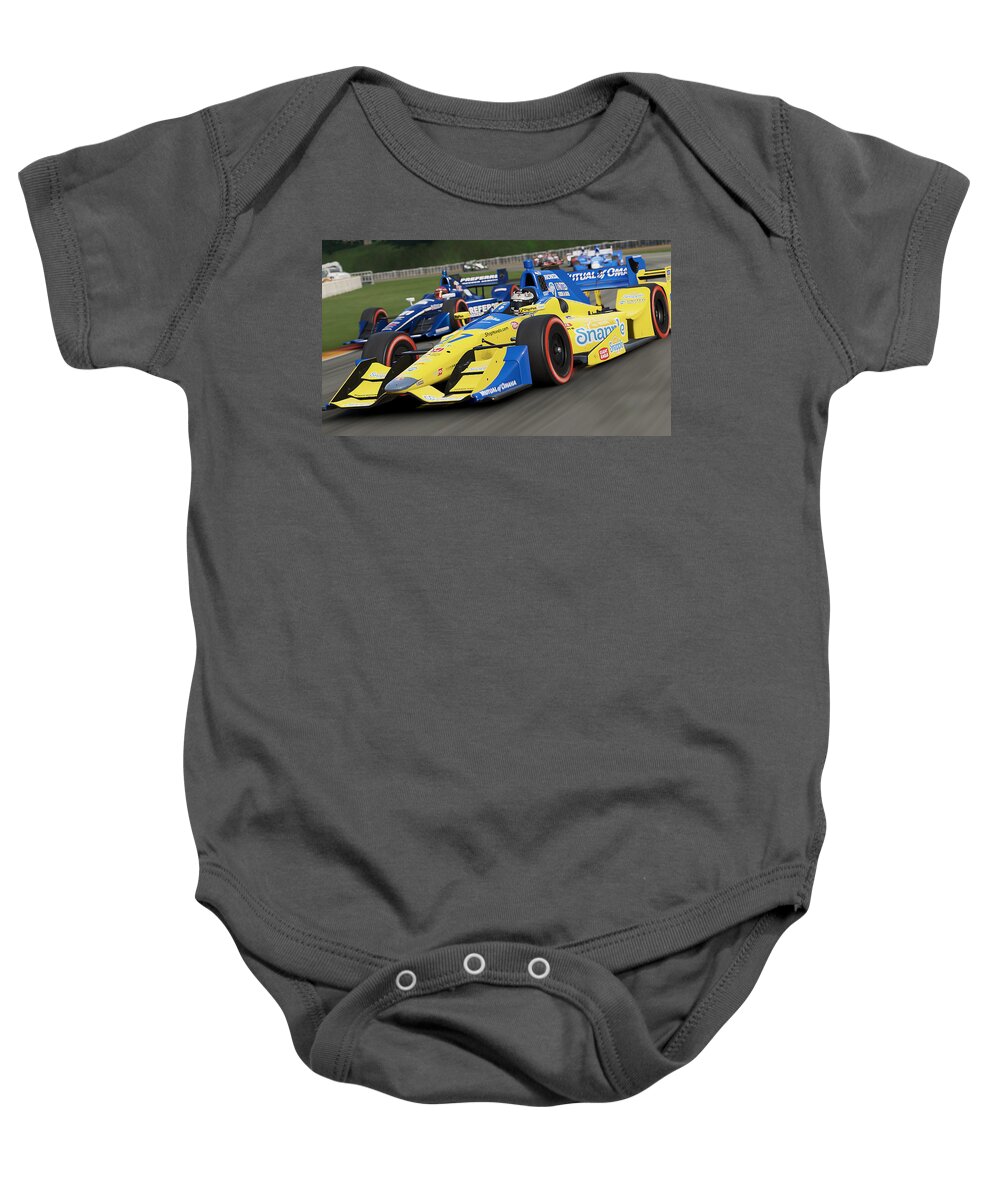 Verizon Indycar Series Baby Onesie featuring the photograph Verizon Indycar Series - 35 by AM FineArtPrints