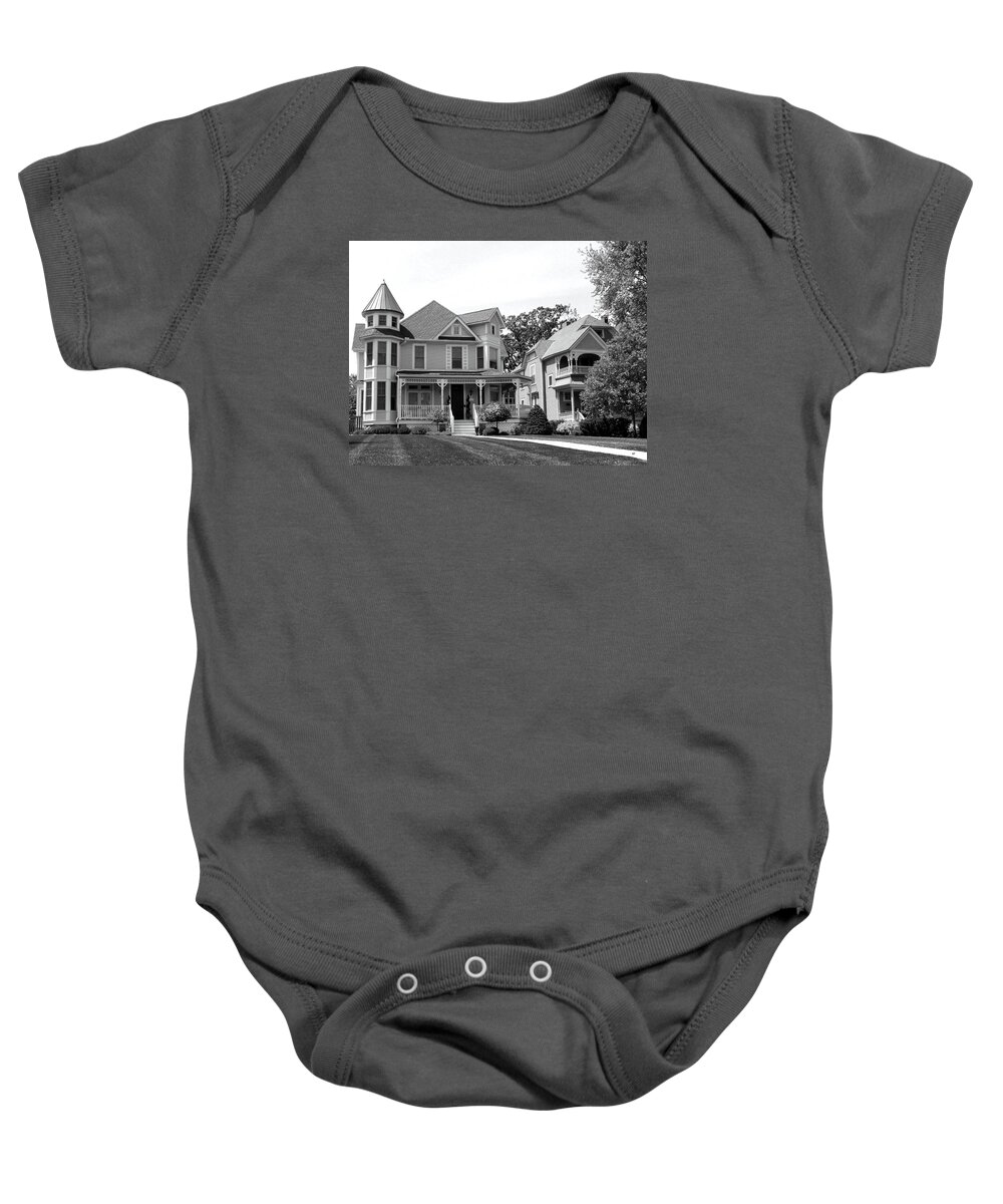 #victoriancharmmonochrome Baby Onesie featuring the photograph Victorian Charm 2 by Will Borden