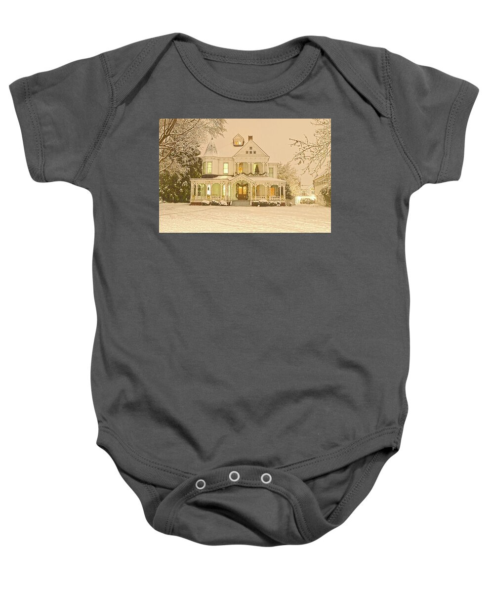Victorian Baby Onesie featuring the photograph Victorian Dollhouse by Jason Bohannon