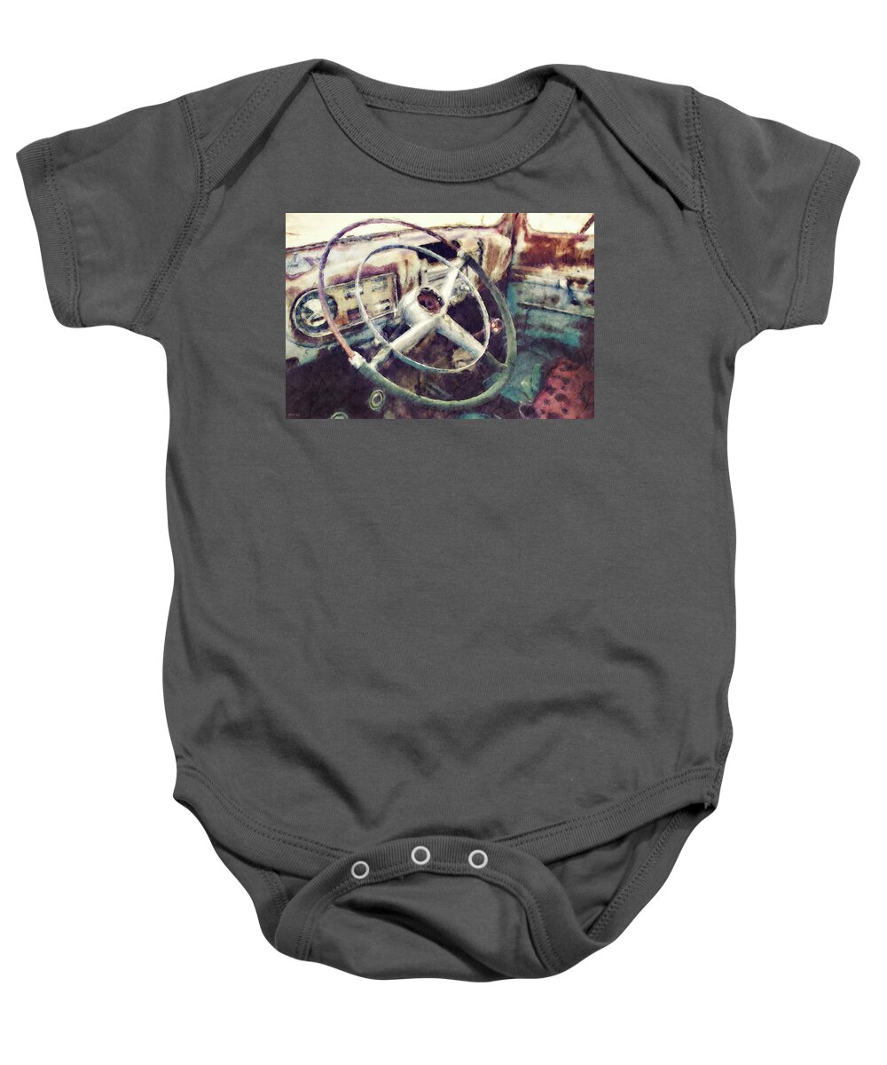 Truck Baby Onesie featuring the photograph Vintage Pickup Truck by Phil Perkins