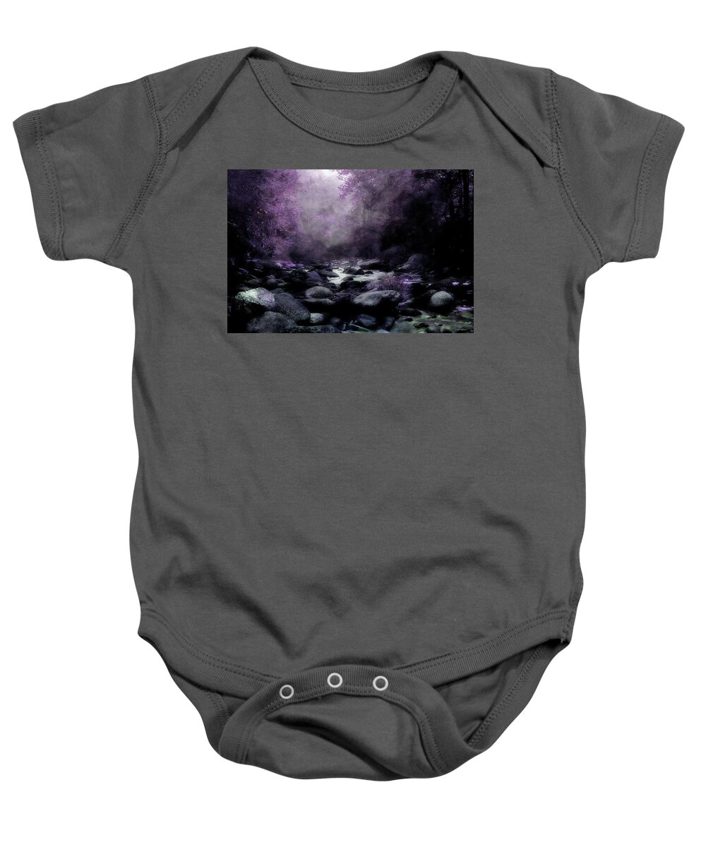 Creek Baby Onesie featuring the photograph Walking Upstream by Mike Eingle