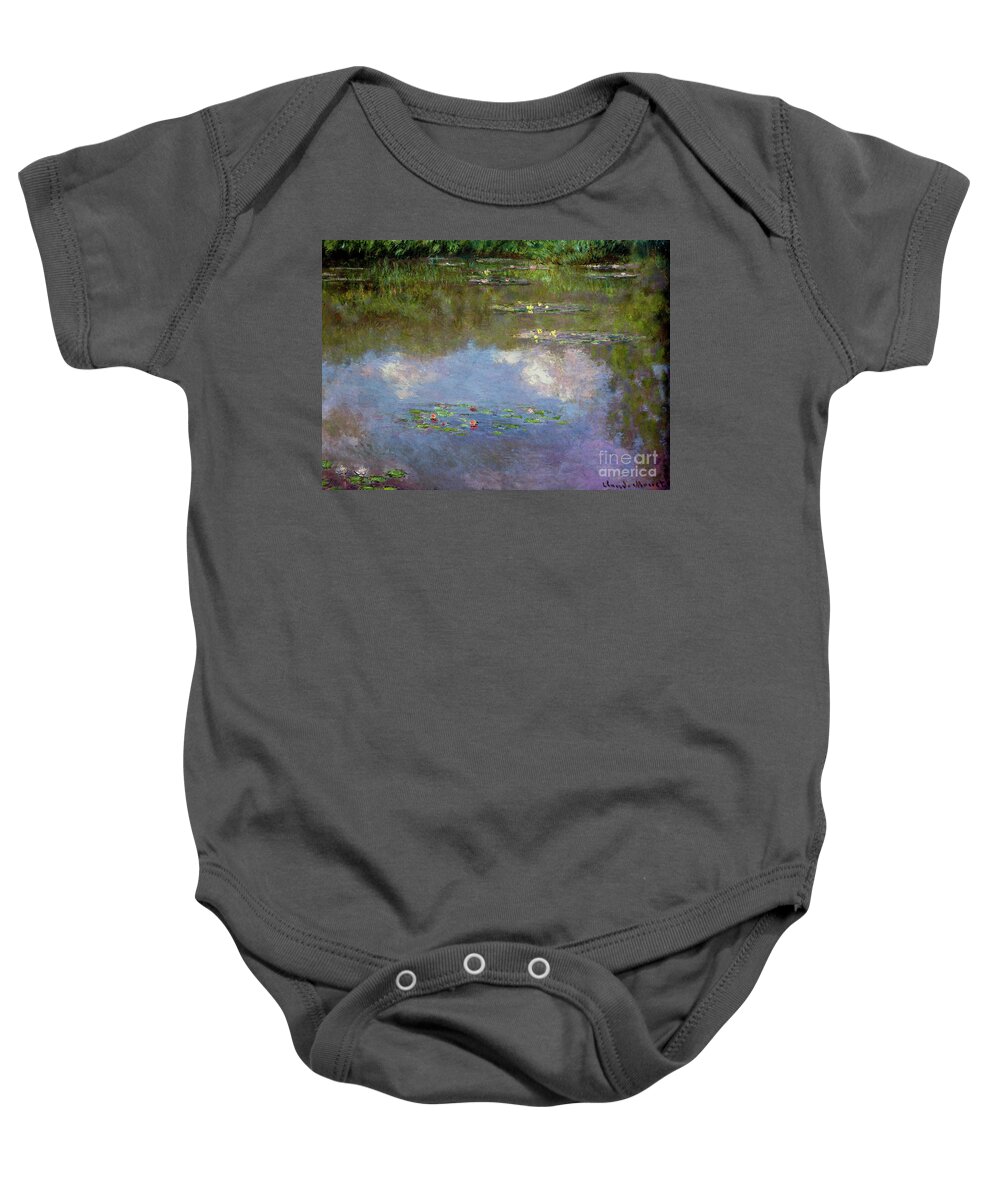 Water Lilies Baby Onesie featuring the painting Water Lilies, the Cloud, 1903 by Claude Monet