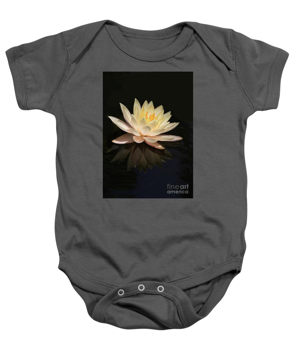 Water Lily Baby Onesie featuring the photograph Water Lily Reflected by Sabrina L Ryan