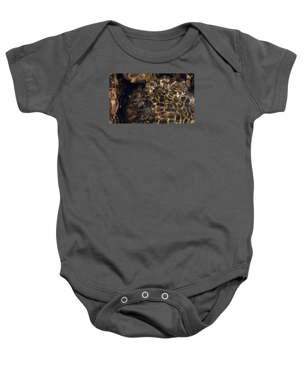 Water Baby Onesie featuring the photograph Water Ripples by Wolfgang Schweizer