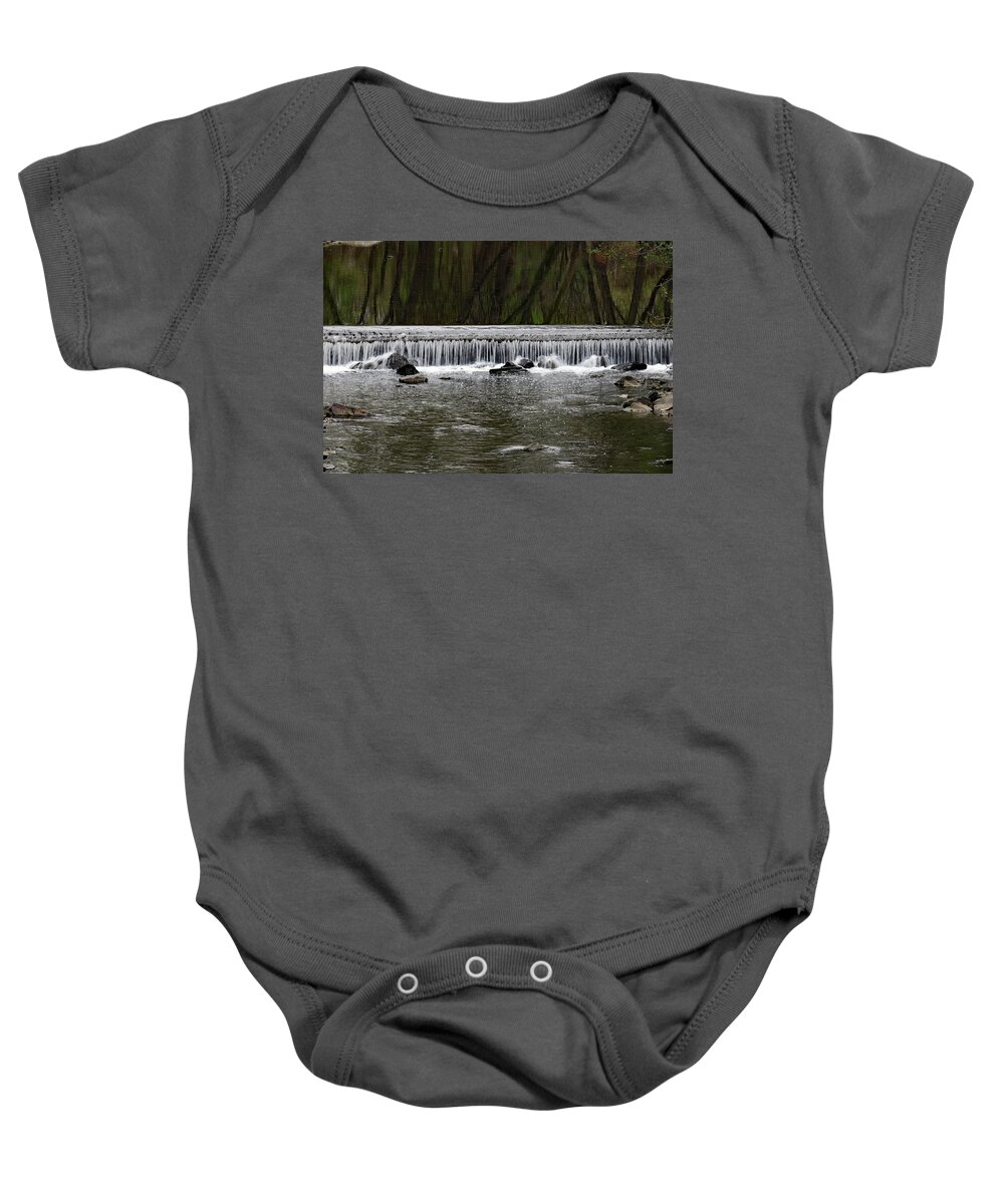 04.14.17_a 0810 Baby Onesie featuring the photograph Waterfall 001 by Dorin Adrian Berbier