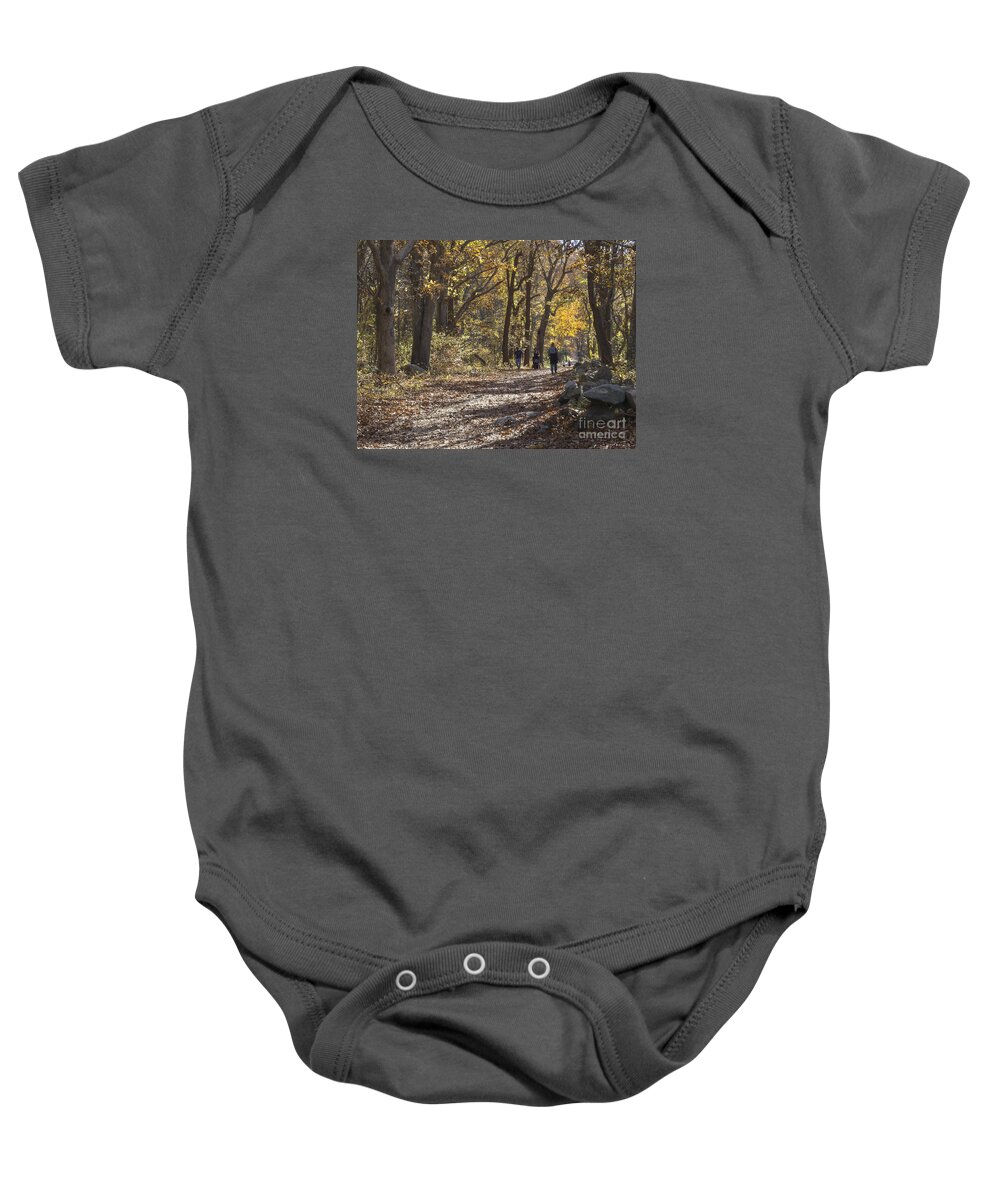 Trees Baby Onesie featuring the photograph Wednesday in the Park by Lili Feinstein