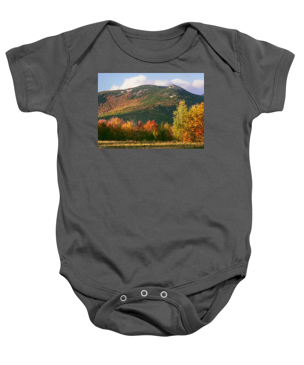 Mountains Baby Onesie featuring the photograph Welch and Dickey Mountains by Nancy Griswold
