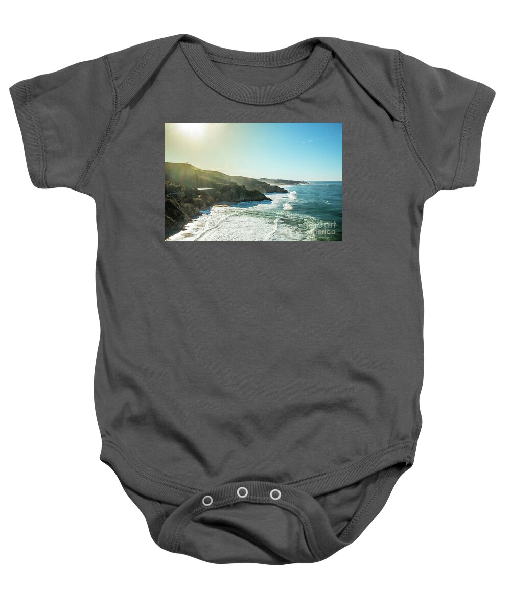 Cliff Baby Onesie featuring the photograph Westcoast highway number 1 sunny coast by Amanda Mohler