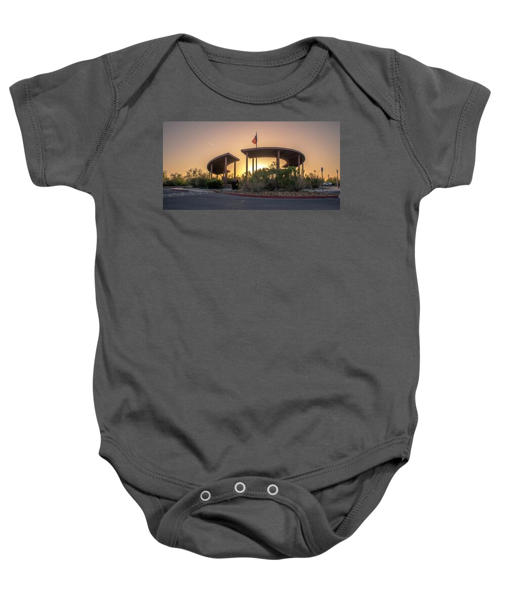 Las Vegas Baby Onesie featuring the photograph Wetlands Park entrance by Darrell Foster