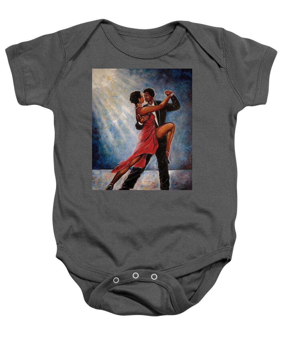 Dances Art Baby Onesie featuring the painting Steppin In Chicago by Emery Franklin