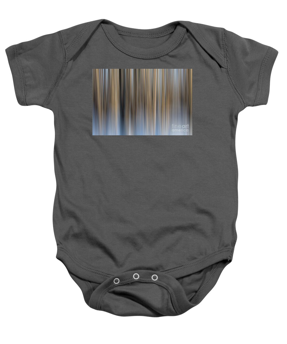 Abstract Baby Onesie featuring the photograph Winter Forest by Roger Monahan