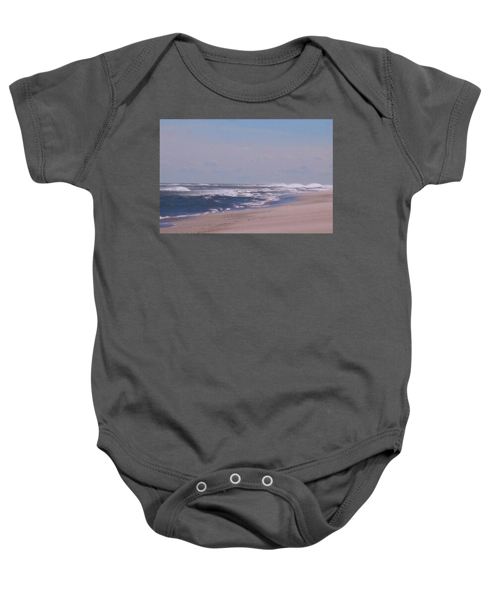 Wind Baby Onesie featuring the photograph Winter Wind by Newwwman