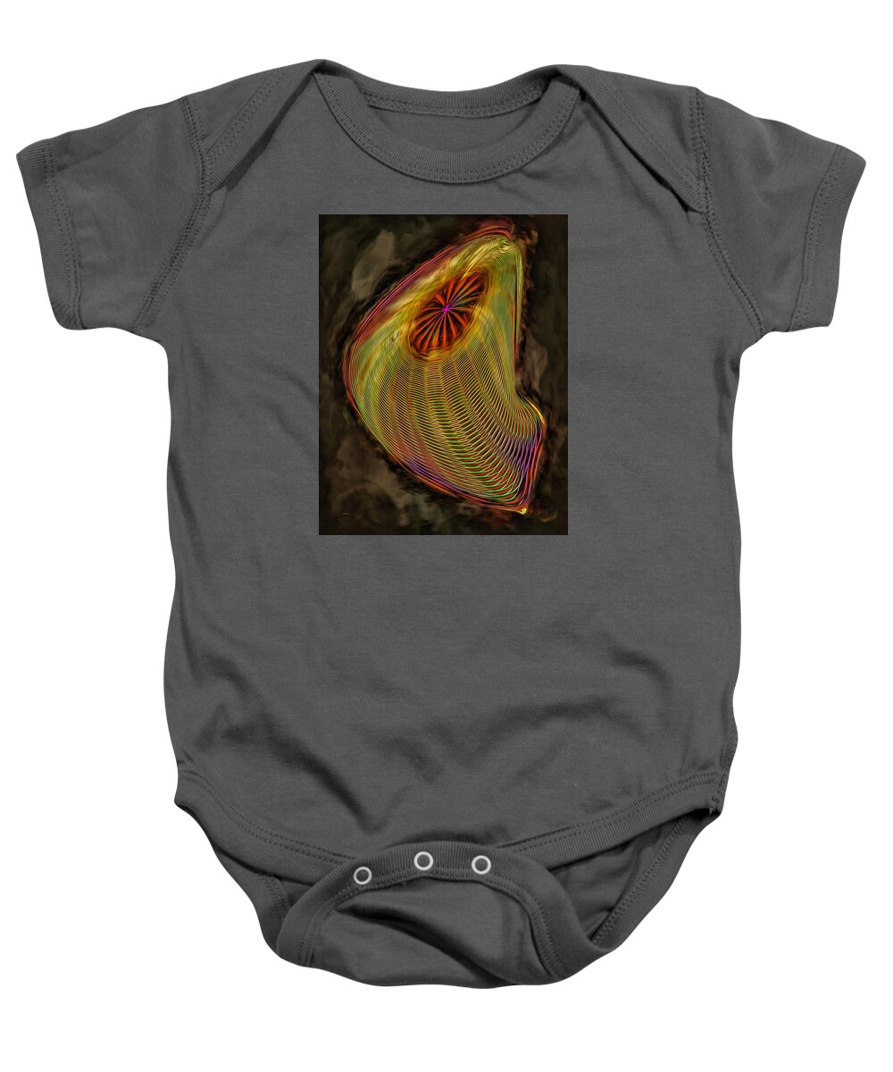 Abstract Baby Onesie featuring the photograph Wormhole in Space by John M Bailey