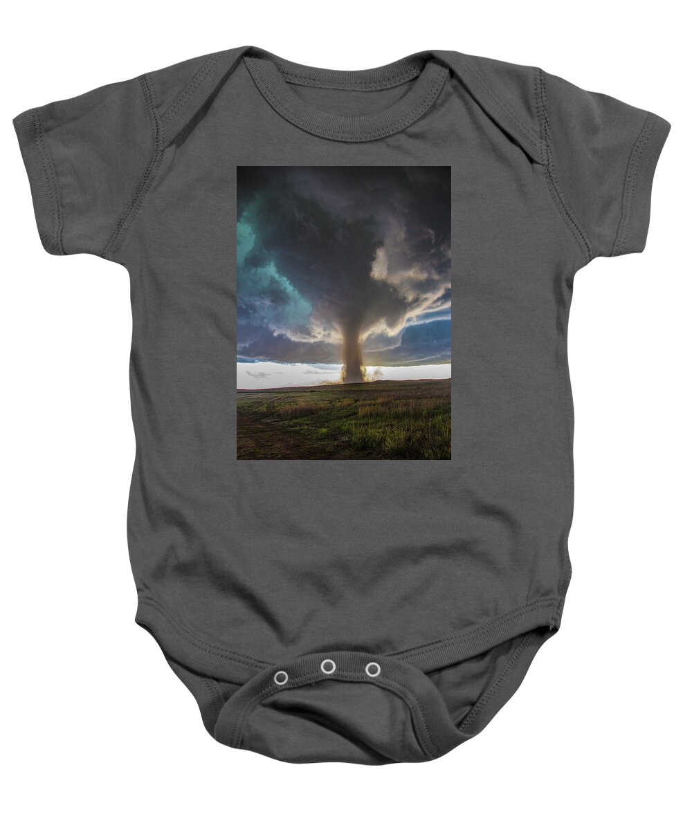 Nebraskasc Baby Onesie featuring the photograph Wray Colorado Tornado 078 by NebraskaSC