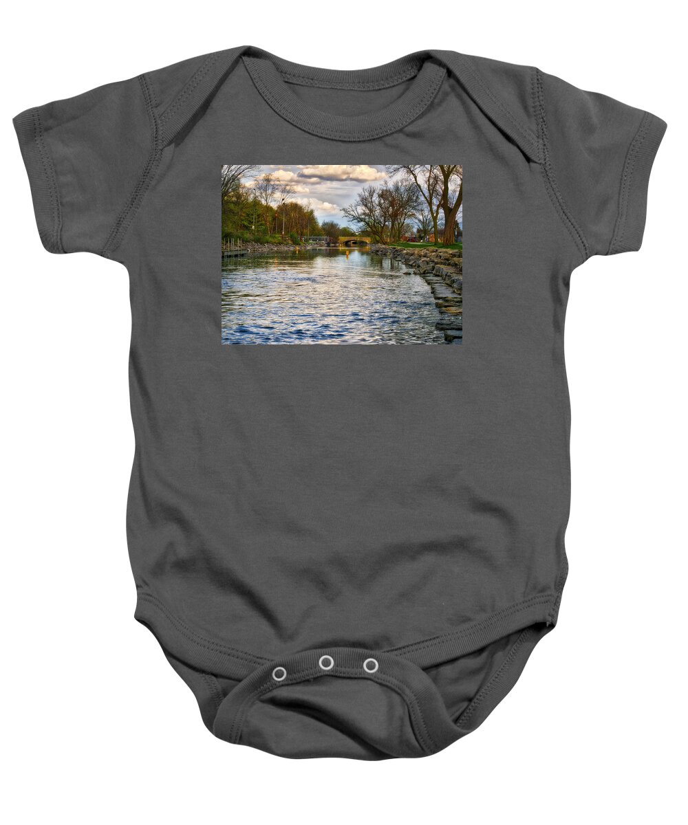 Yahara River Baby Onesie featuring the photograph Yahara River, Madison, WI by Steven Ralser