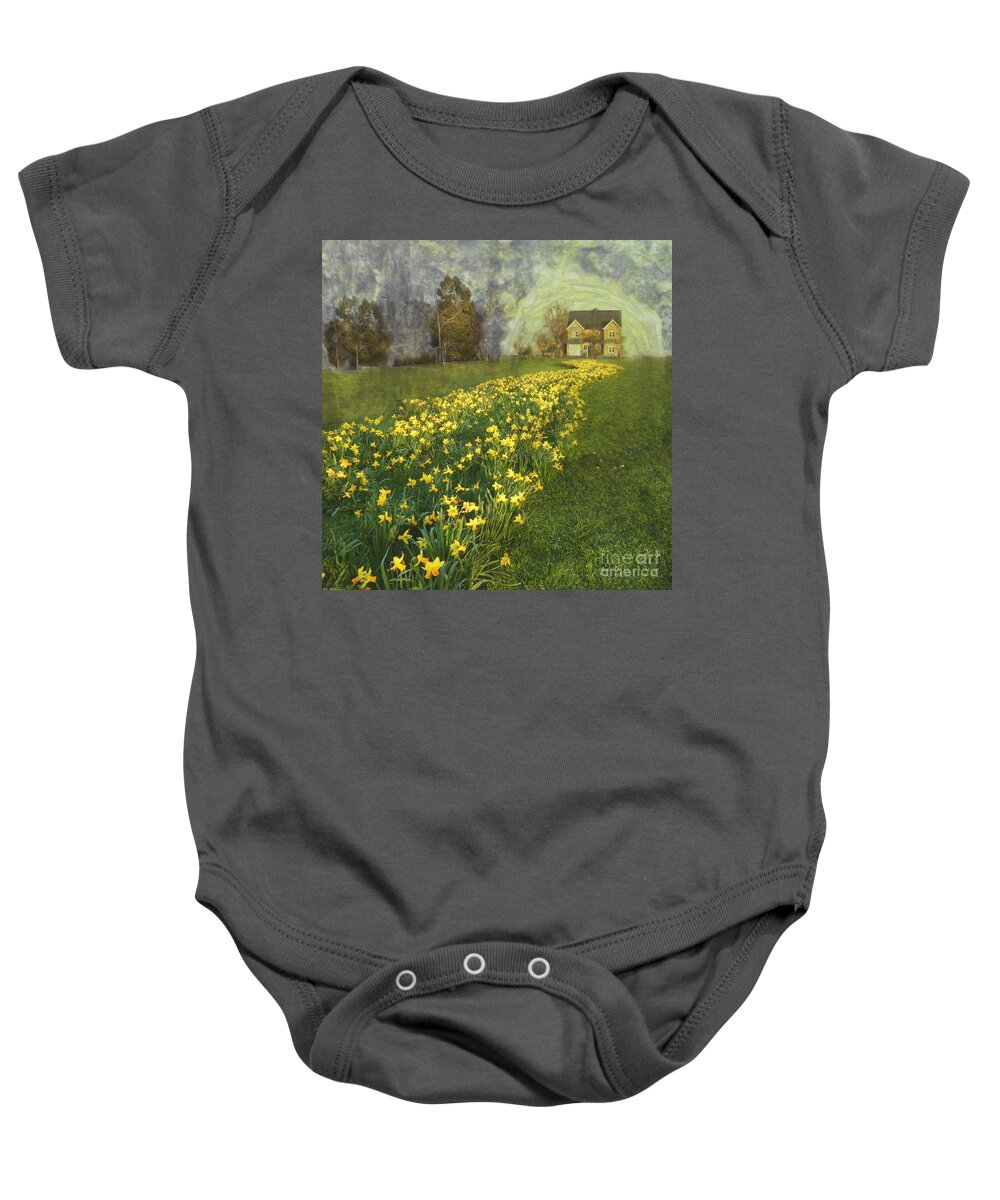 House Baby Onesie featuring the photograph Yellow River to my Door by LemonArt Photography