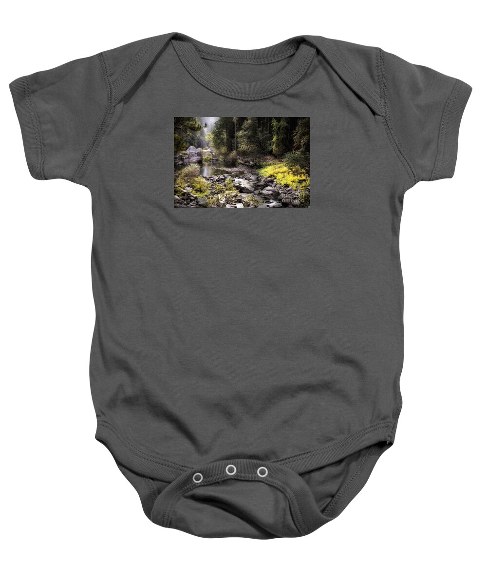  Sierras Baby Onesie featuring the photograph Yosemite Stream 2 by Timothy Hacker