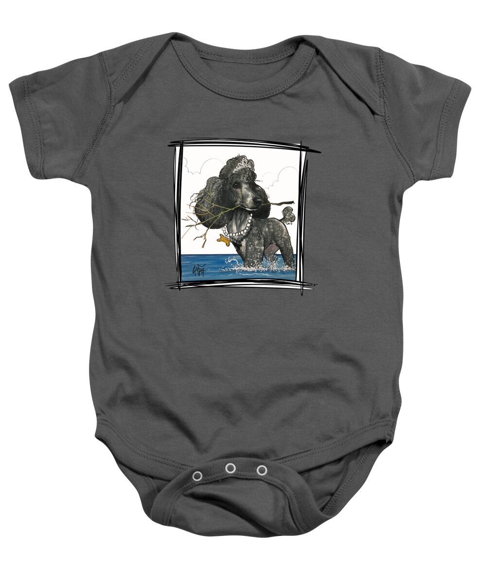 Engstrom Baby Onesie featuring the drawing Engstrom 5152 by Canine Caricatures By John LaFree